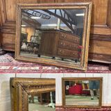18th-century gilded wooden mirror