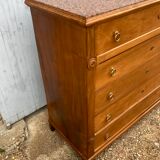 Walnut Louis XVI Style chest of drawers