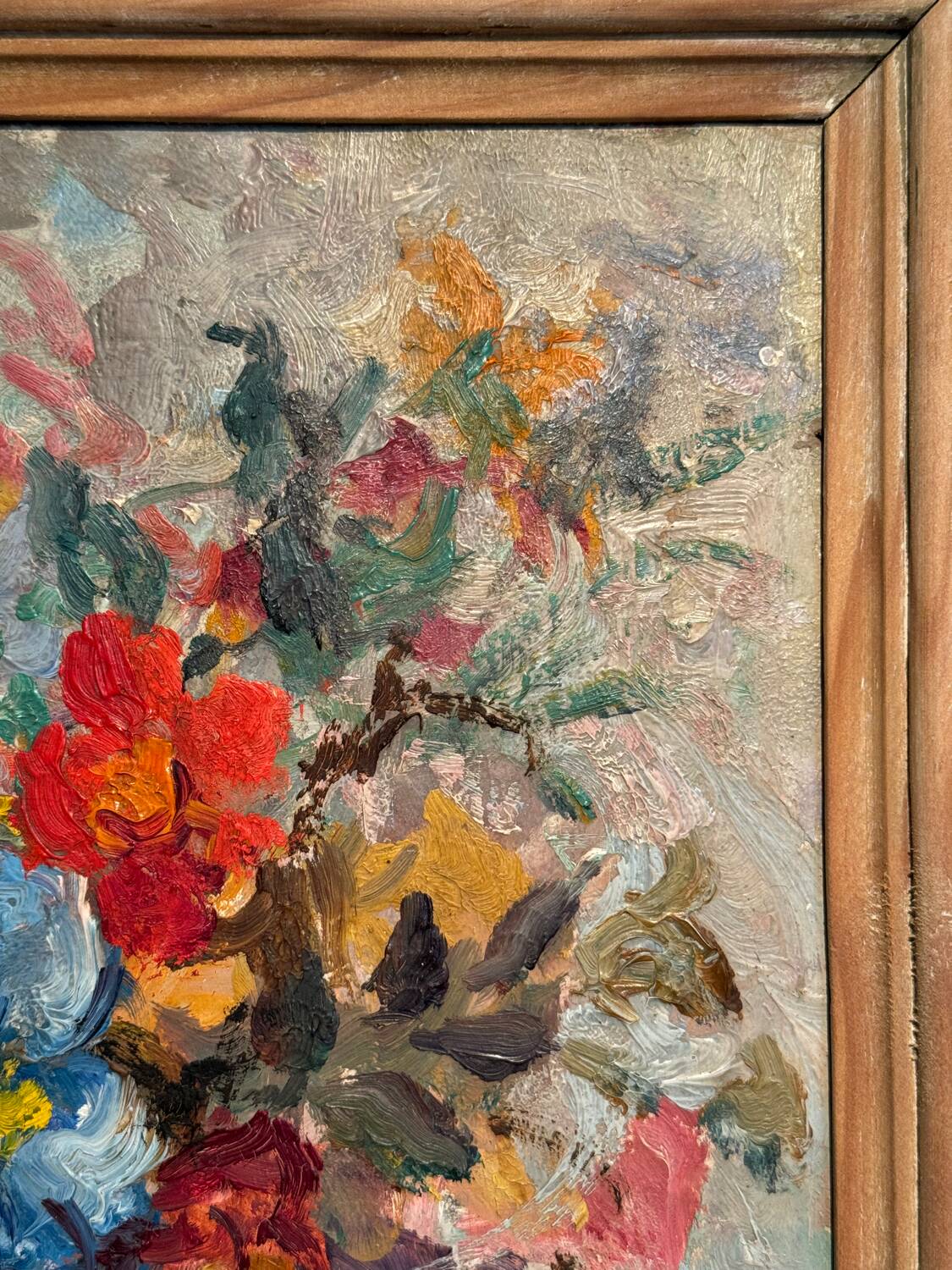 Still life with wild flowers, signed, early 20th century