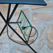 VINTAGE FLOOR LAMP 1960 PURPLE AND GREEN LAMPSHADE