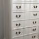 Louis xv-style cream white rag maker