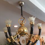 Lustre en laiton des année 70