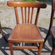Lot de six chaises de bistrot dépareillées Baumann