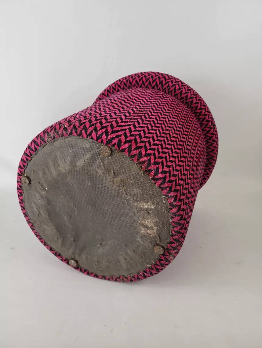 Vintage pouf stool from the 70s and 80s