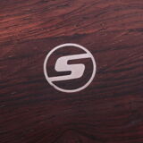 Vintage Rosewood large wooden bottom plate Denmark, 1960s