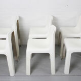 Set of 6 OZOO 700 Fiberglass Dining Chairs by Marc Berthier for Roche Bobois, 1970s