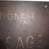 The Ministry of National Education of the 1950s brass plate