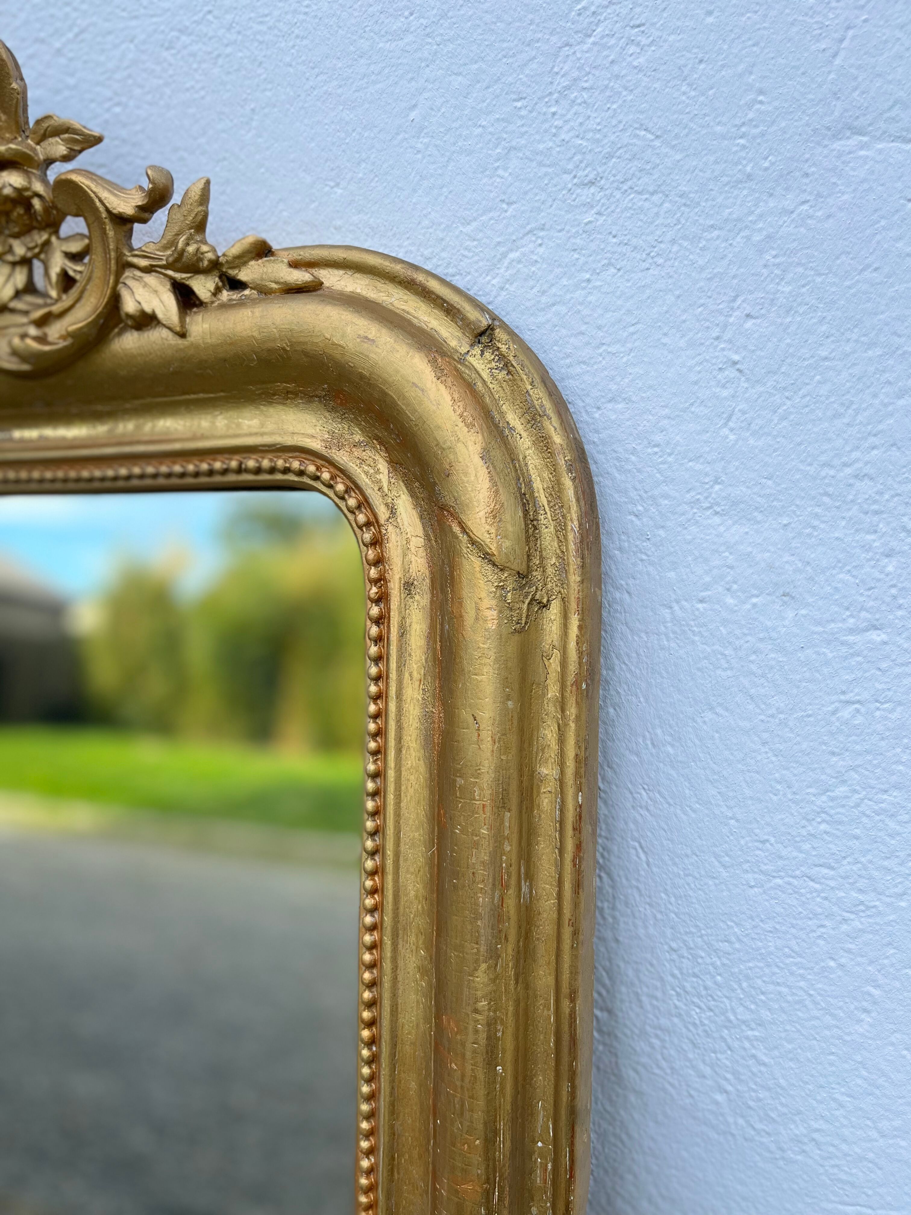 Old mirror Louis Philippe Fronton 156x102cm