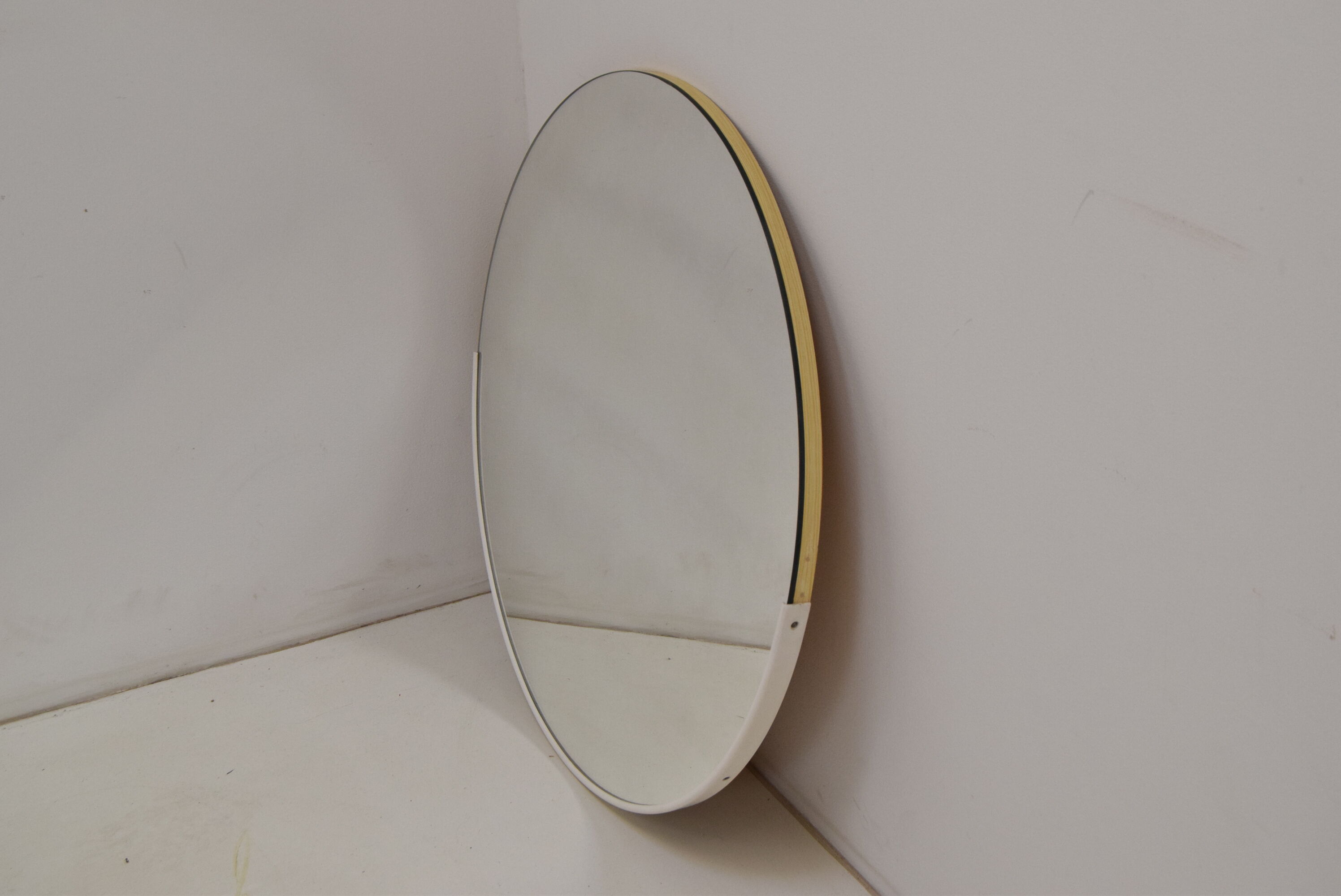 Mid-century Wall Round Mirror,1970's