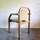 Bentwood armchair from the 1980s, upholstered, Scandinavian style, for dining room or office.