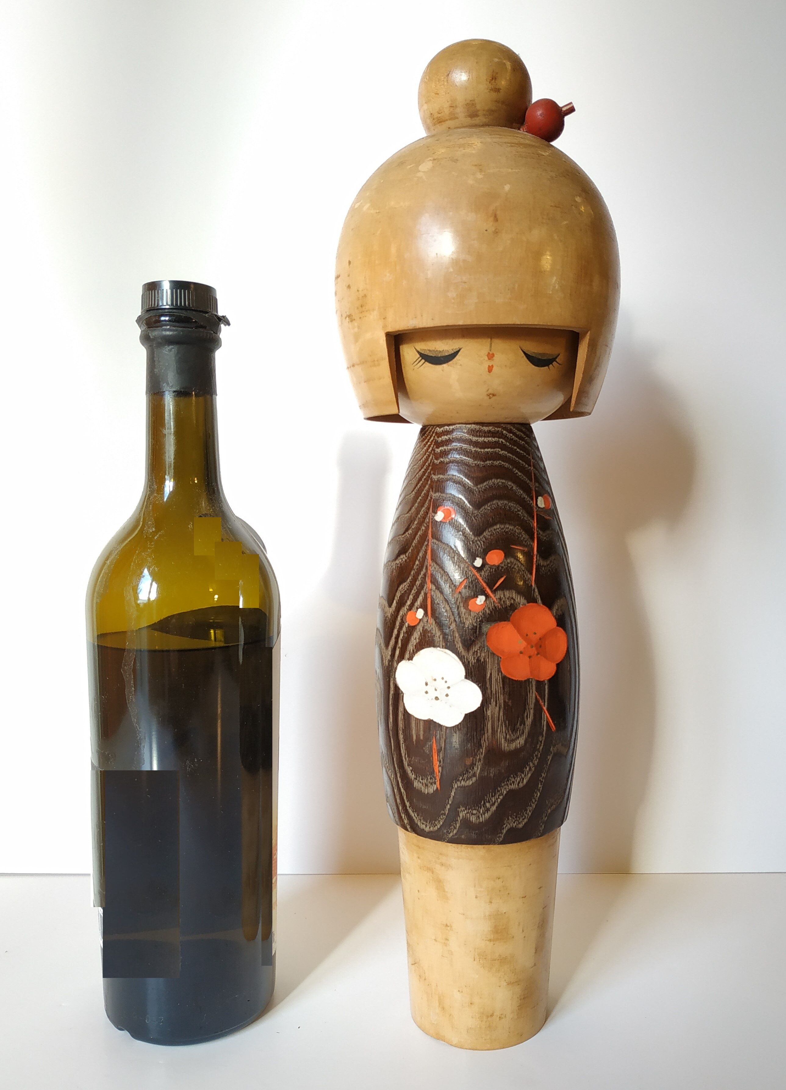 Great Kokeshi Doll, "LaTimide" by Okamoto Usaburo circa 1960-70 - Japan