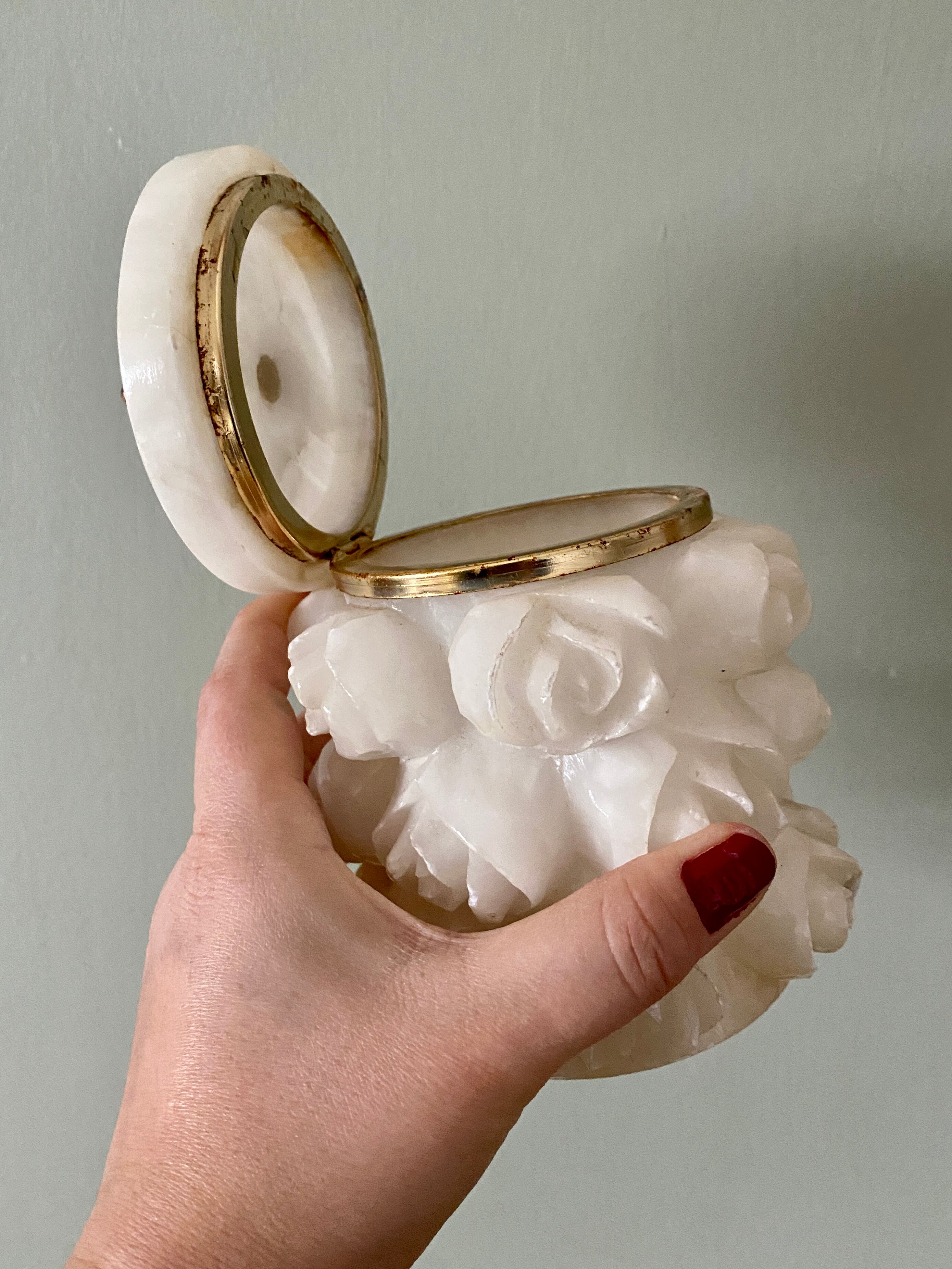Vintage alabaster box