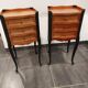 Pair of vintage Louis XV style bedside tables