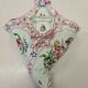 Bouquet door in Luneville earthenware