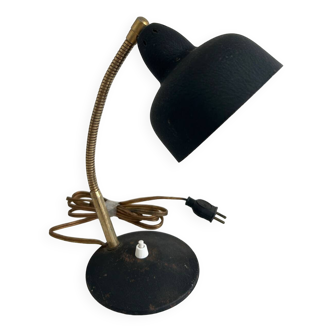 Black and gold articulated lamp