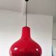 Suspension in red opaline design 70s