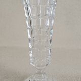 Soliflore en verre taillé