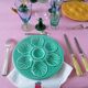 6 assiettes à huîtres pastels proceram