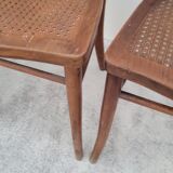 Série de 3 chaises de bistrot signé Thonet ancienne