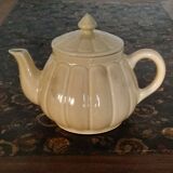 Cream-colored teapot