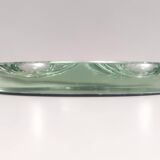 Cendrier en verre dépoli vert Nil par Max Ingrand pour Fontana Arte, Italie