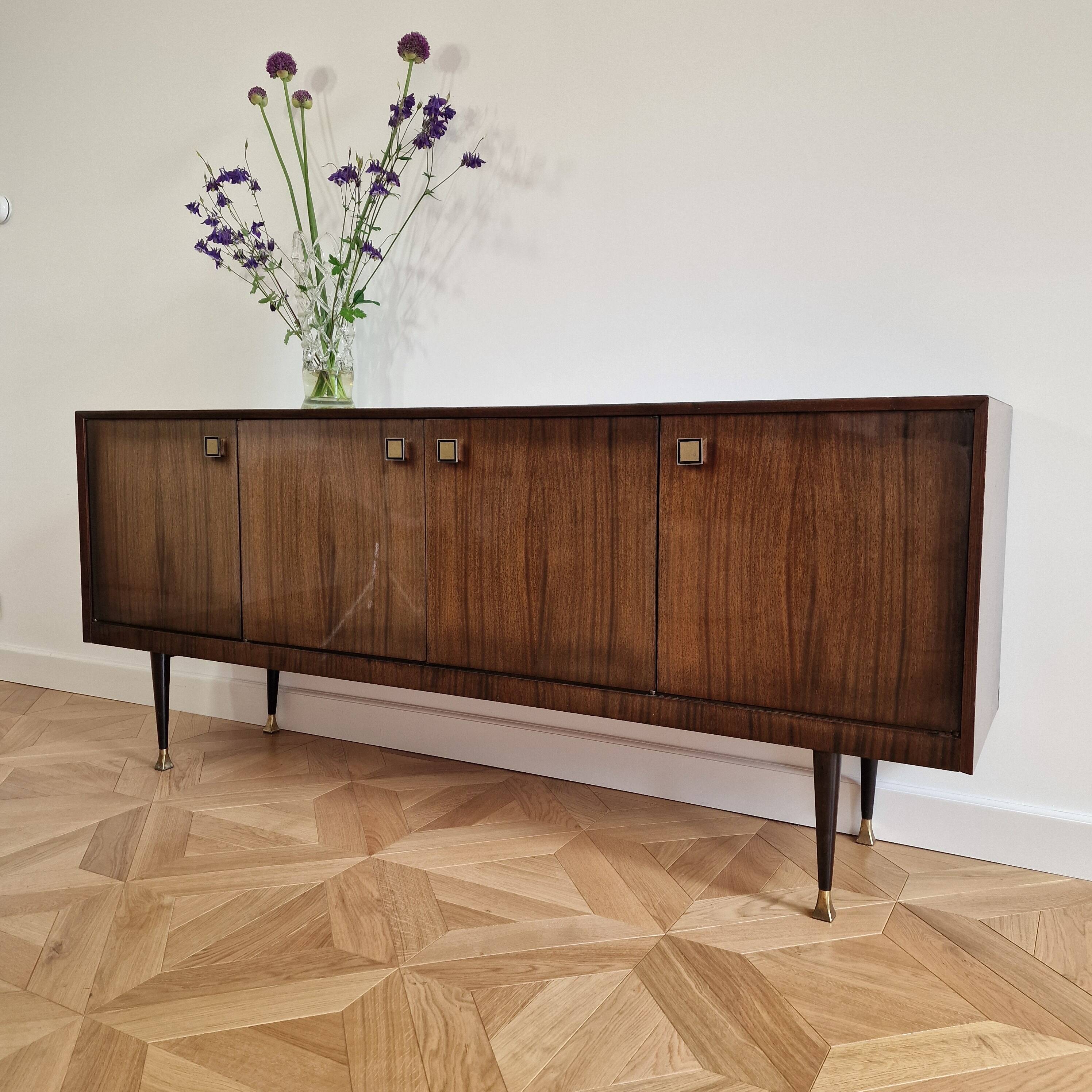 Mid-Century Modern Italian Mahogany Sideboard, 1960s