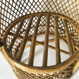 Vintage rattan armchair