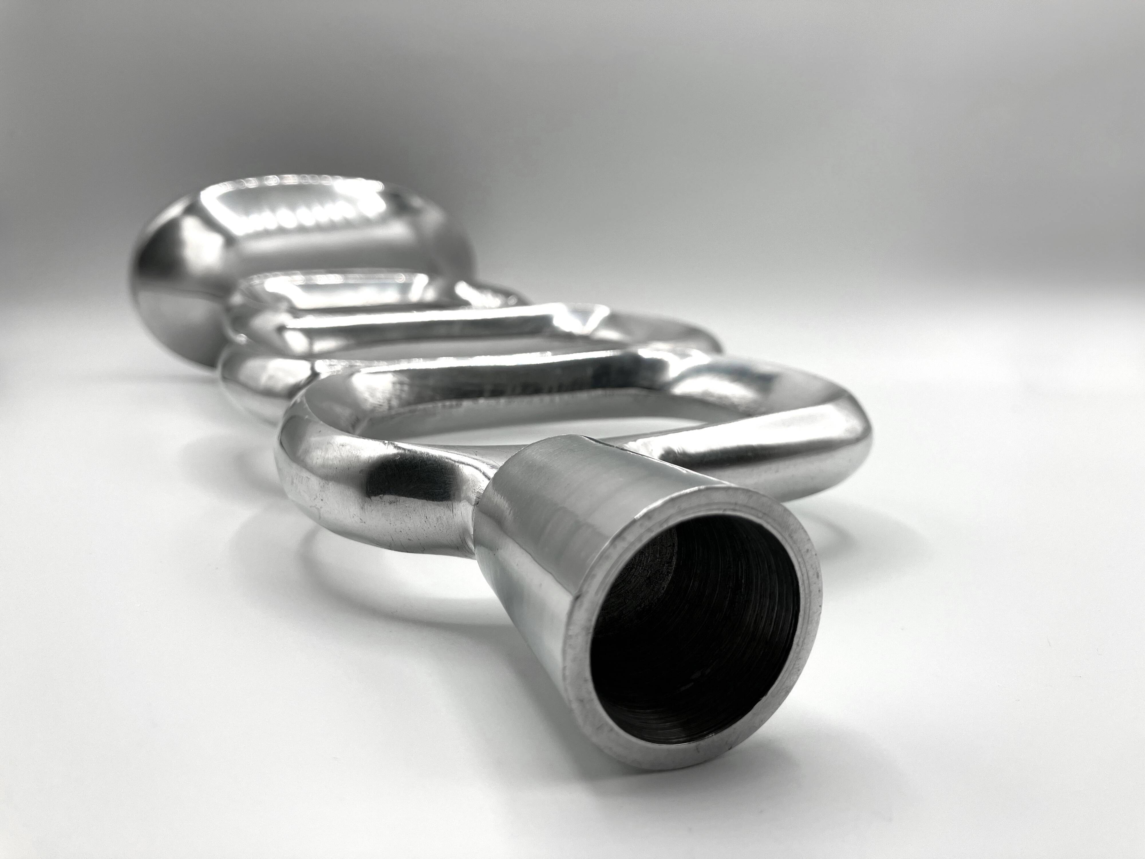 Modernist cast aluminum candle holder • 1980