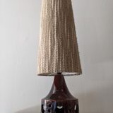 Glazed ceramic floor lamp from the 60s/70s