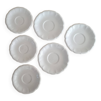 6 Gien saucers