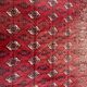 Nice big vintage carpet Bokhara handmade 200x282 cm
