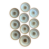 Service of plates and dish Oeillet Creil et Montereau