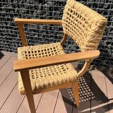 Audoux &  Minet Bridge Armchair, 1950s