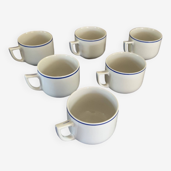 Service de 6 tasses à expresso en porcelaine