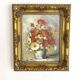 Bouquet painting, oil on framed canvas Sanders