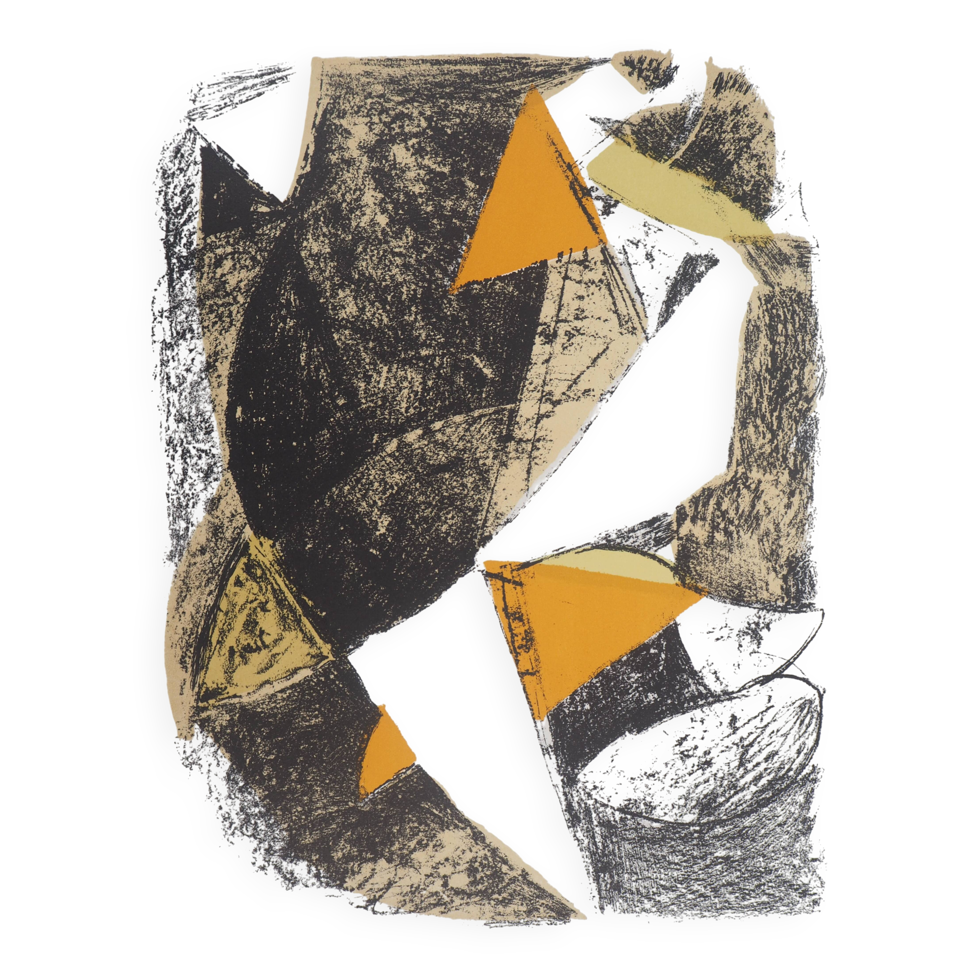 Marino marini: horse and rider - original lithograph