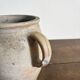 Ancien pot à graisse/vase en grès vernissé vintage – 2 anses