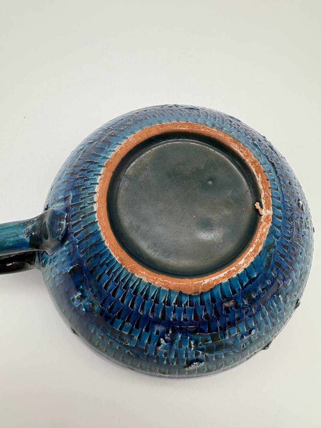 Tasse à thé café, Aldo Londi, Rimini blu, 1969, céramique bleu e vert