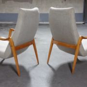 Scandinavian armchair danish feet years 50 compass
