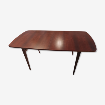 Extendable dining table in vintage Rio Rosewood 1960s