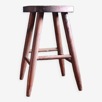 Tabouret vintage en bois