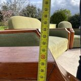 Set of 1 sofa and two armchairs, transatlantic style from the 50s.