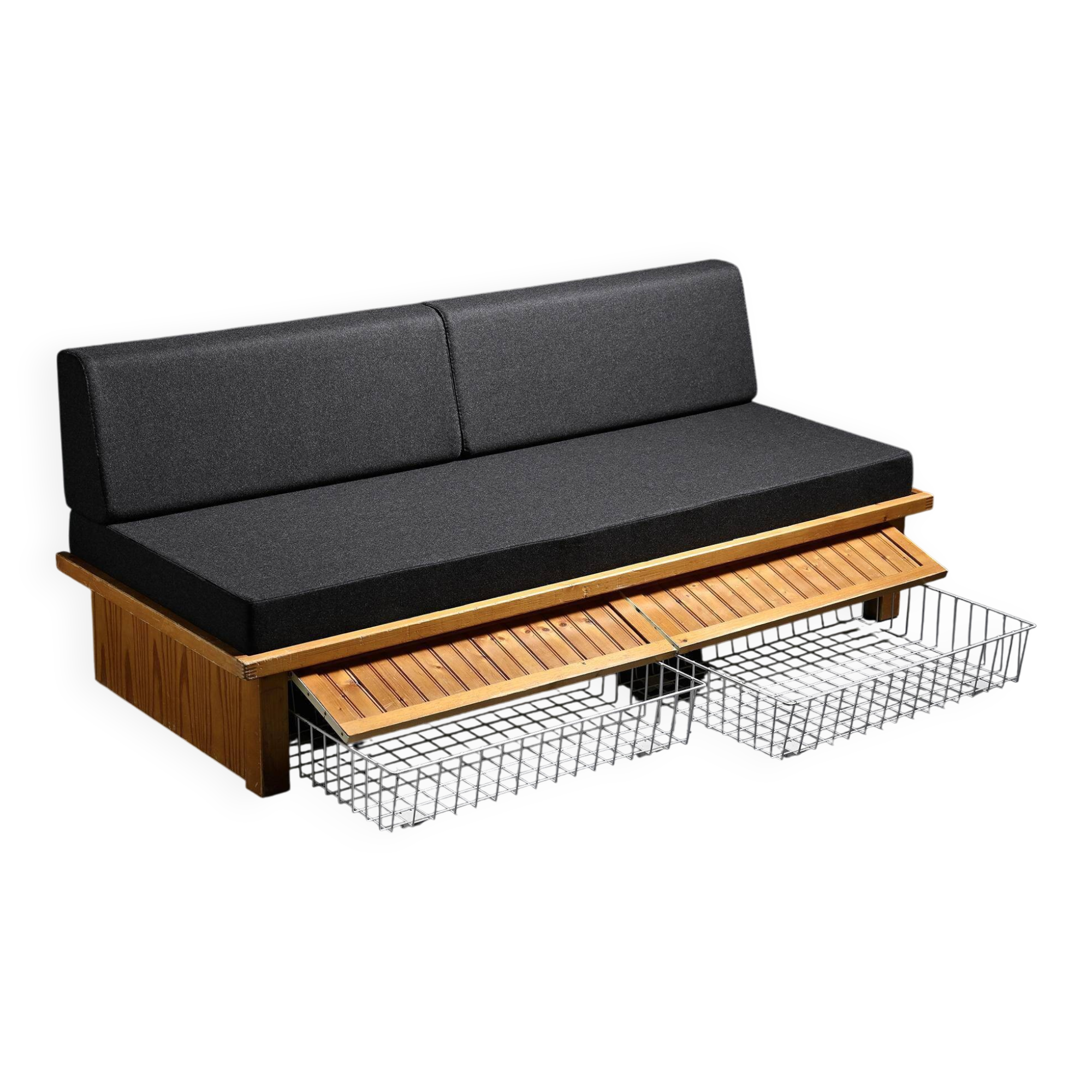 Charlotte Perriand, Les Arcs bench around 1973