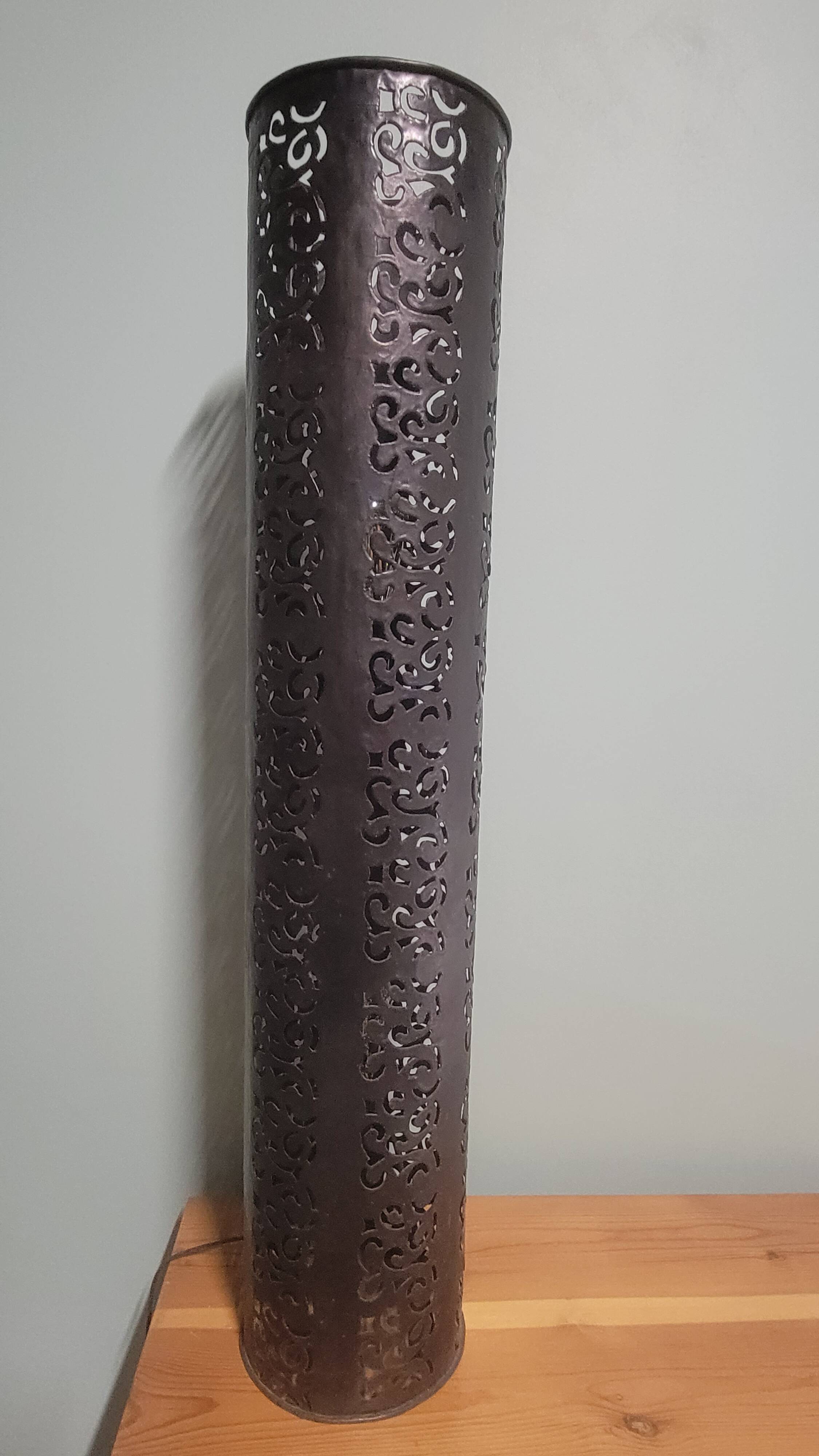 Wrought iron floor lamp