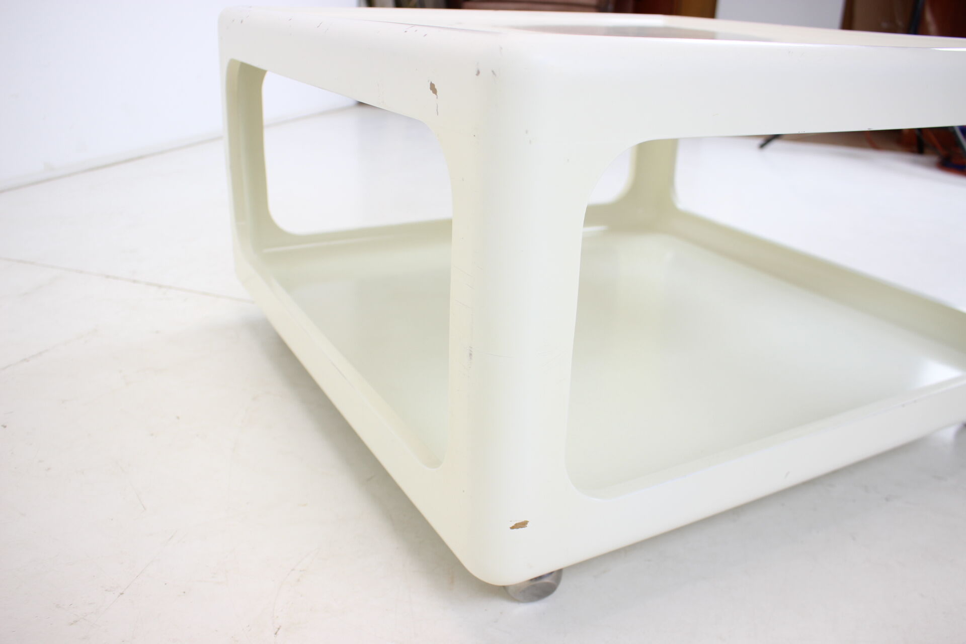 Mid-century space age coffee table, peter ghyczy and ernst moeckl, germany, 1970