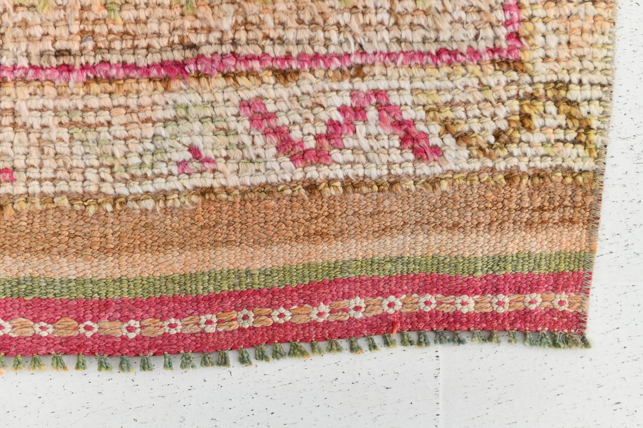 3x12 Faded Red Vintage Runner Rug, 97x353Cm