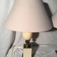 Pair of egg lamps in Hollywood Regency style