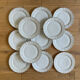 12 flat plates porcelain from Limoges Bernardaud