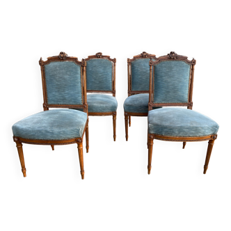 Set de 4 chaises Louis XVI