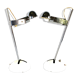Paire de lampe de table T395 de Robert Sonneman pour Luci Milan, 1972